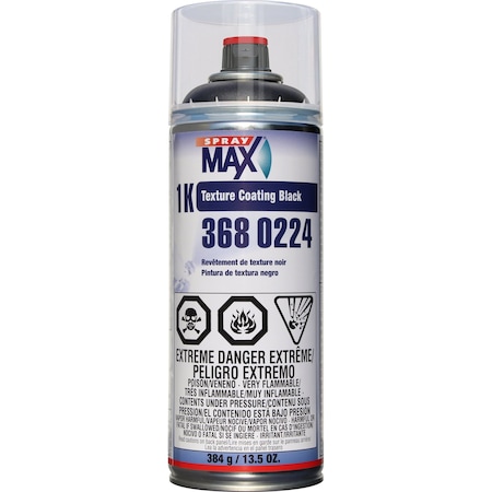 Spraymax, Peter Kwasny 1K TEXTURE COATING - BLACK, Can 3680224